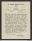 Nachlass Franz Steindachner, Brief von Paul C. Freer an Franz Steindachner (15.05.1906), Inv.Nr. 139.01, Seite 1